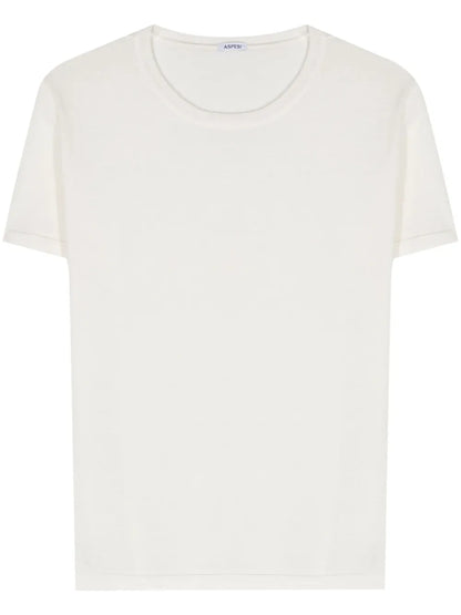 Fine-Knit Short-Sleeved Jumper