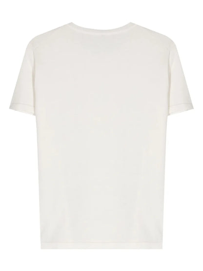 Fine-Knit Short-Sleeved Jumper