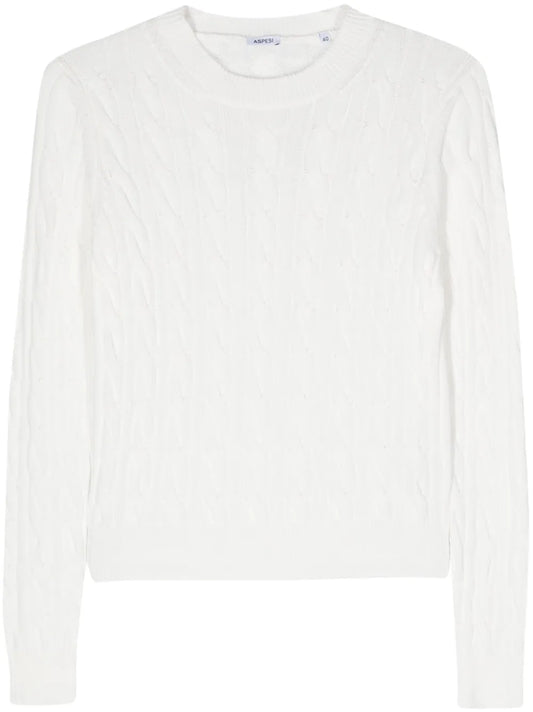 Cable-Knit Cotton Jumper