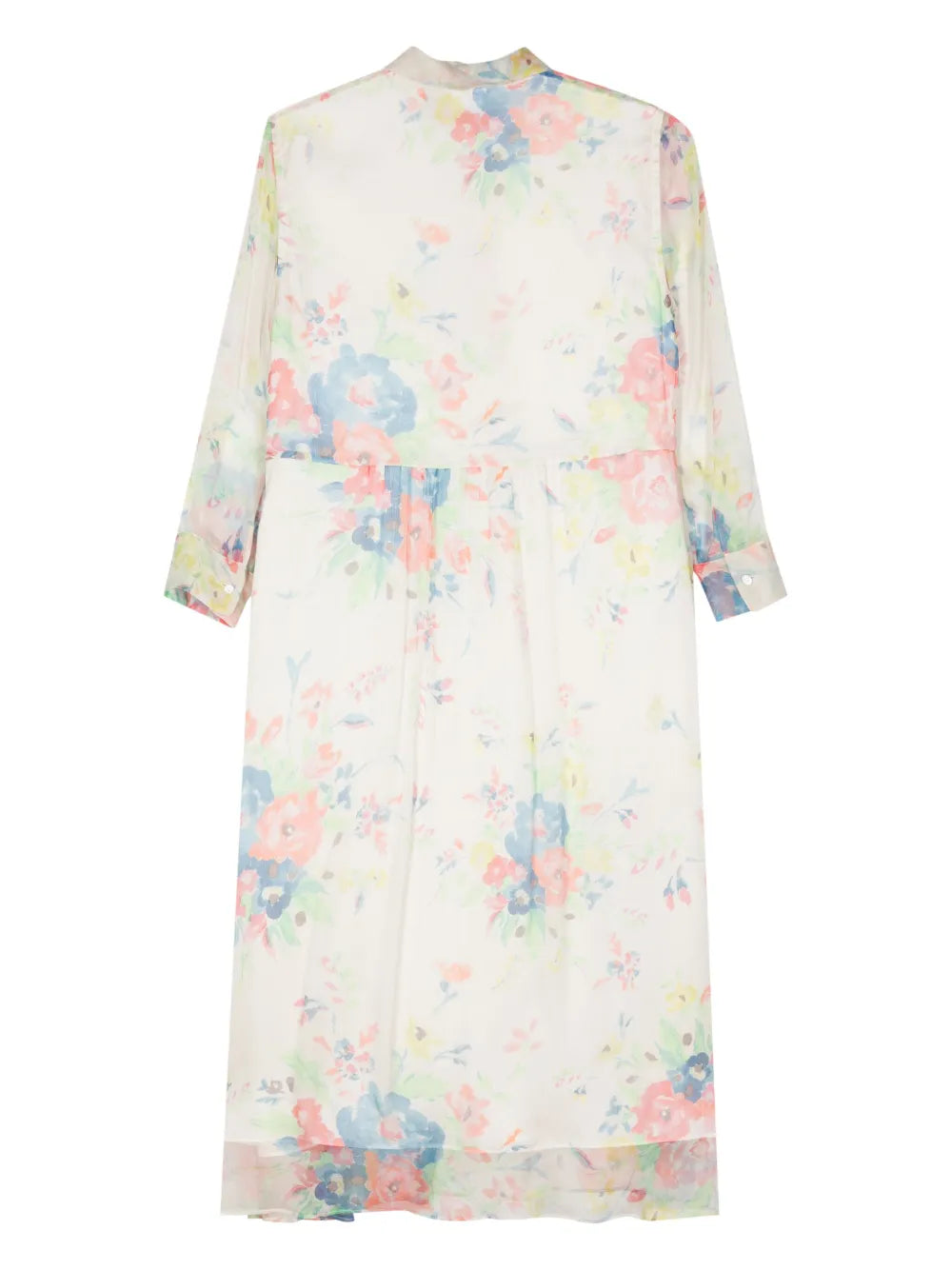 Silk Floral Midi Dress