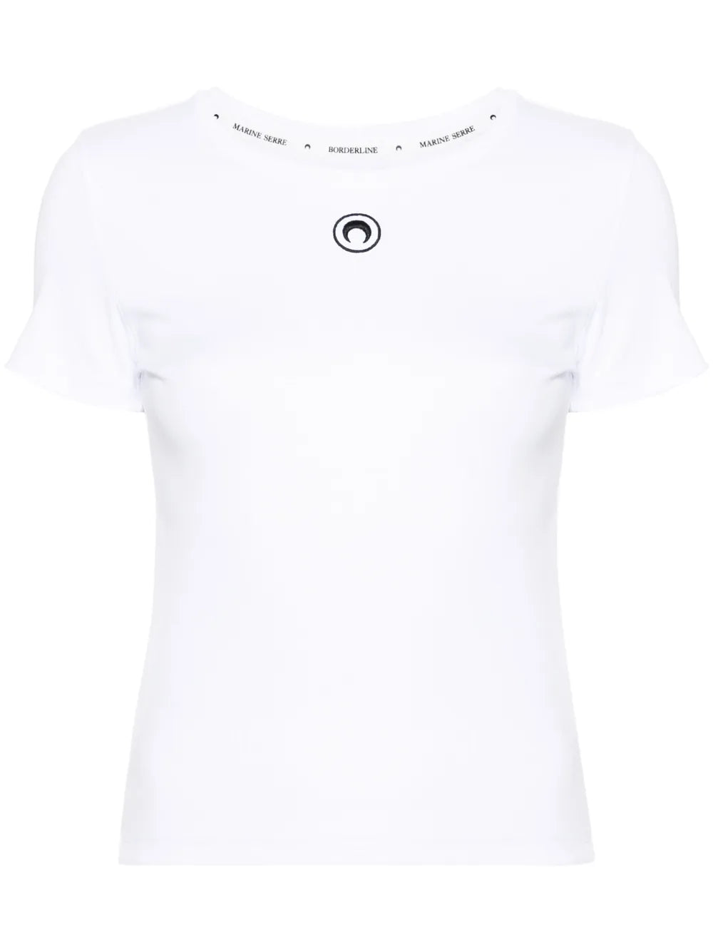 Crescent Moon-Embroidered T-Shirt