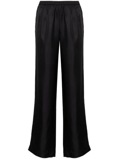 Alera Wide-Leg Silk Trousers