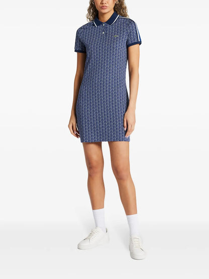 Monogram-Jacquard Cotton Minidress