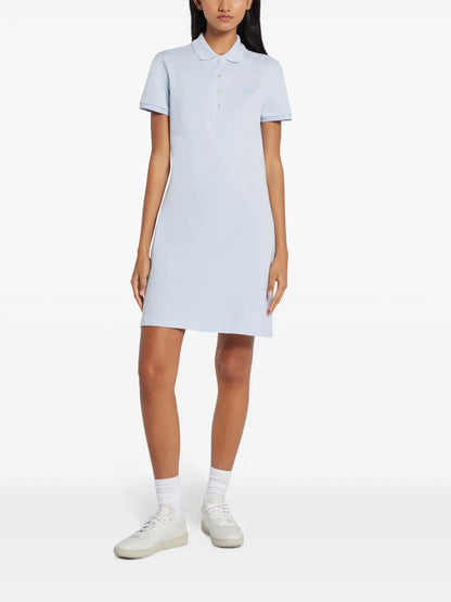 Logo-Appliqué Cotton Polo Dress