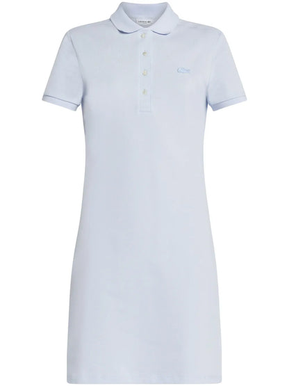 Logo-Appliqué Cotton Polo Dress