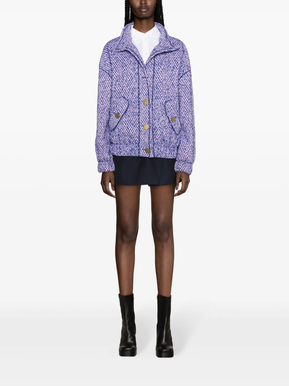 Tweed Bomber Jacket