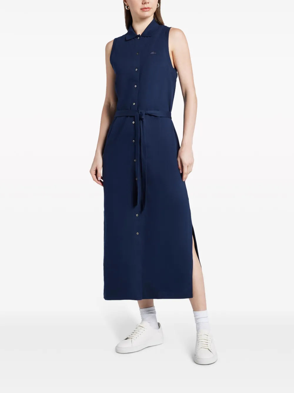Logo-Patch Cotton Dress