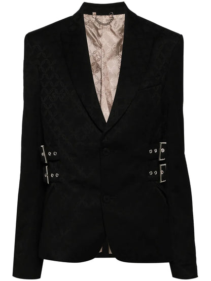Printed Single-Breasted Blazer