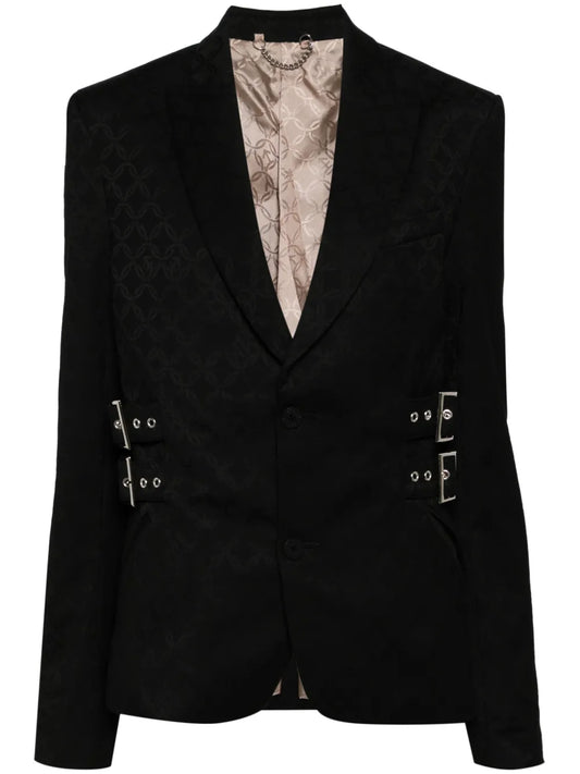 Printed Single-Breasted Blazer