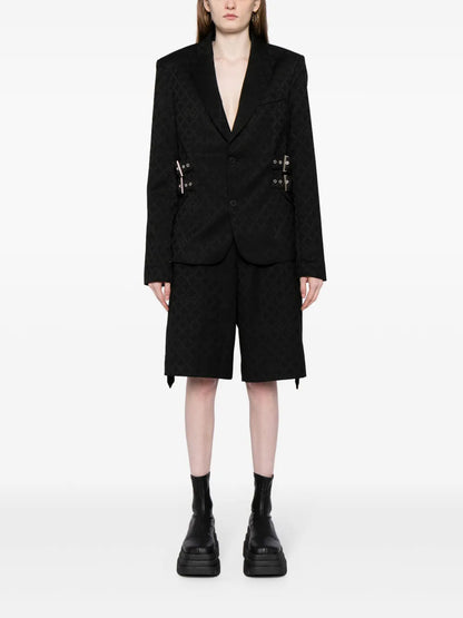 Printed Single-Breasted Blazer