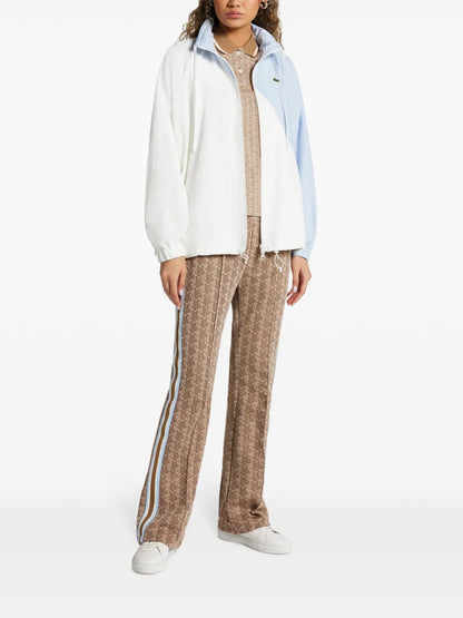 Two-Tone Mock-Neck Jacket