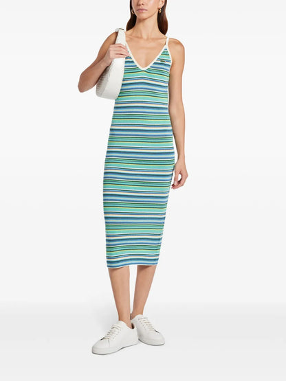 Striped Midi Dress