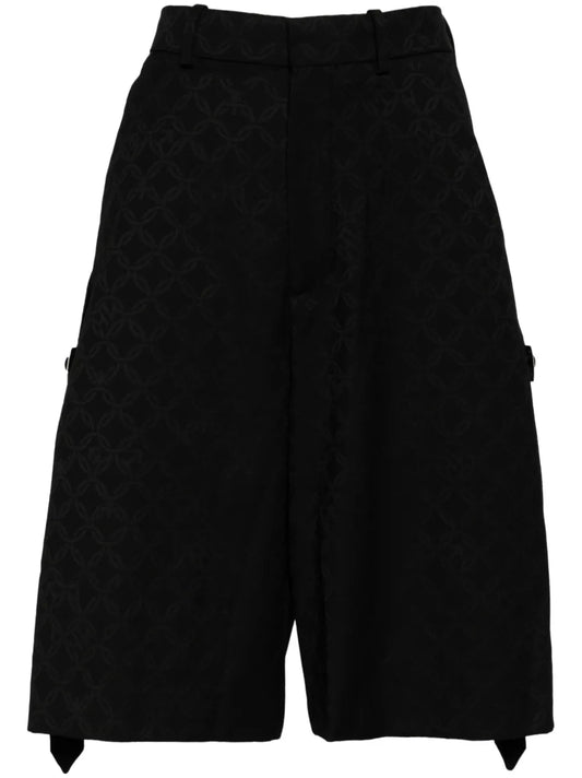Logo-Appliqué Knee-Length Shorts