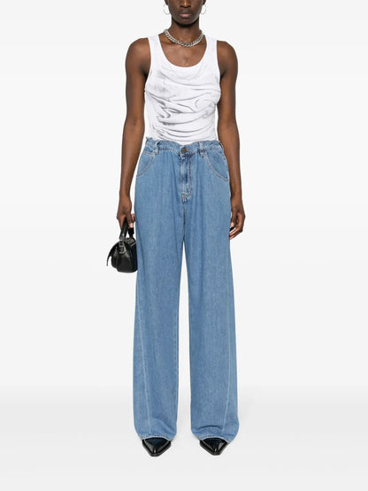 Iris Mid-Rise Wide-Leg Jeans