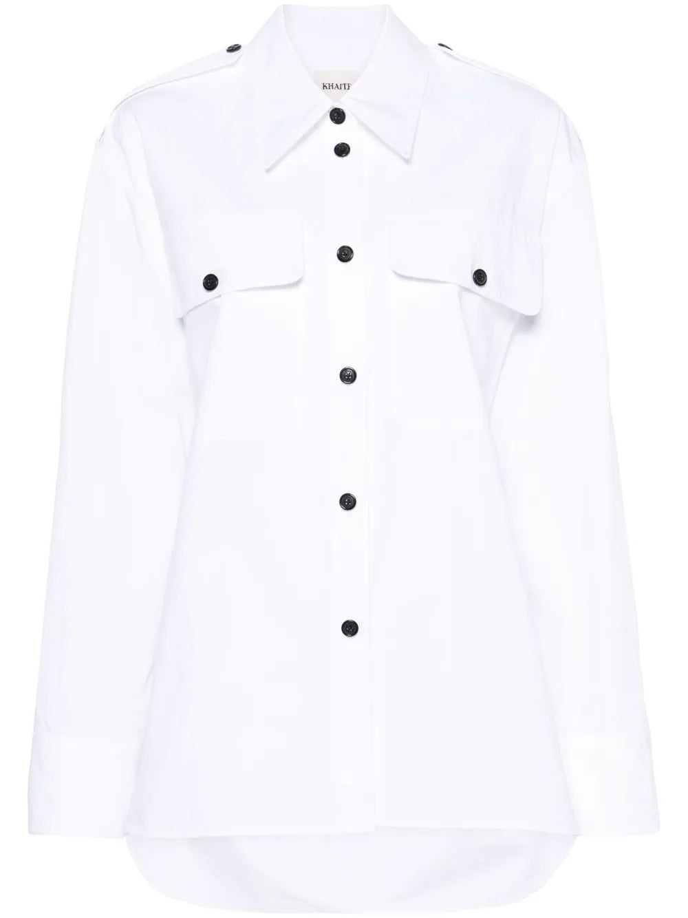 Button-Up Cotton Overshirt