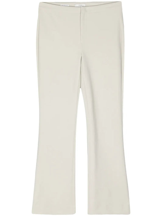 Mid-Rise Flared Trousers