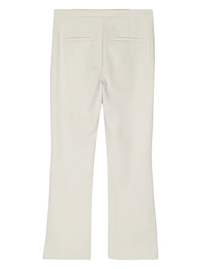 Mid-Rise Flared Trousers