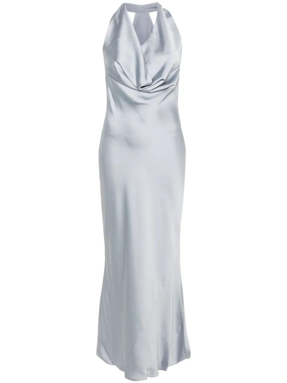 Halterneck Crepe Maxi Dress