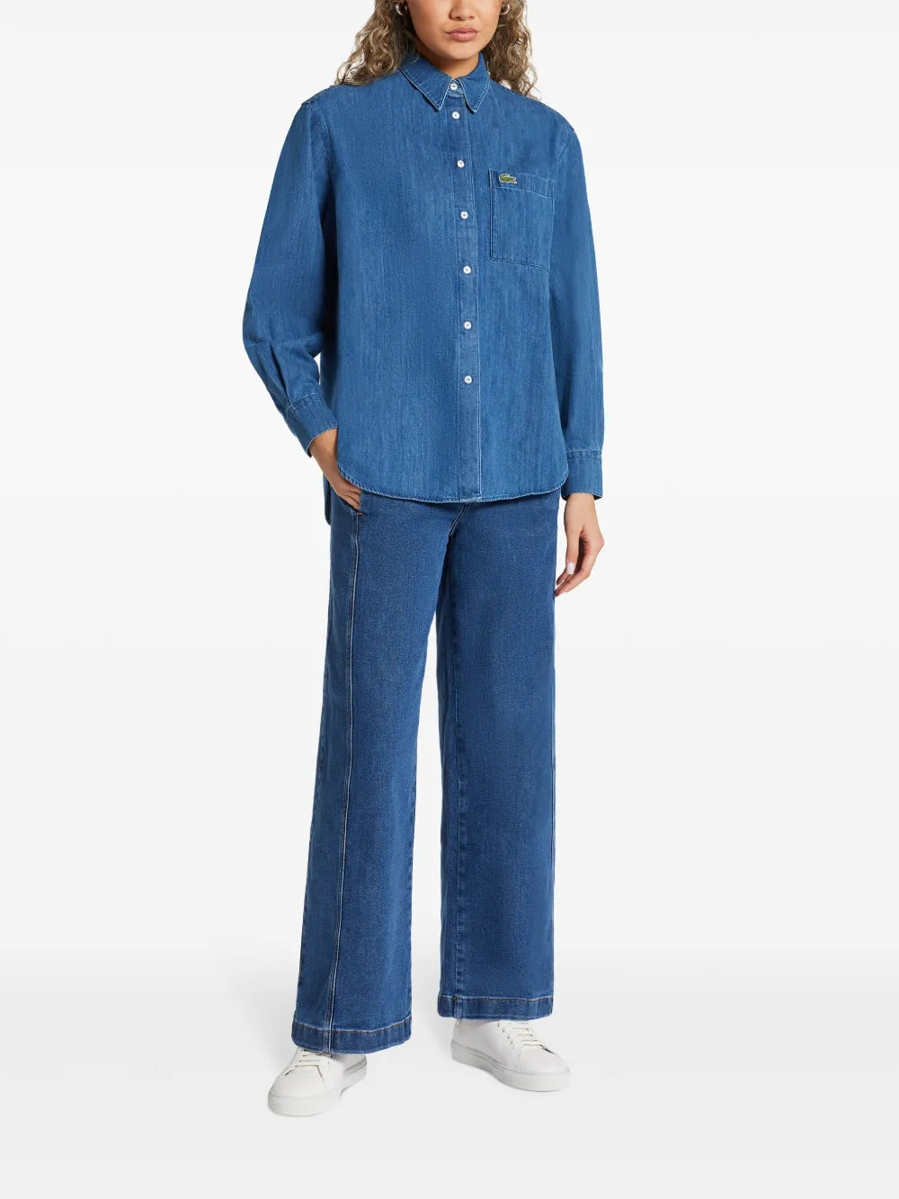 Logo-Appliqué Denim Shirt