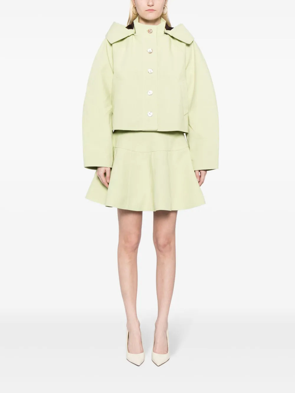 Hooded Cropped Jacket