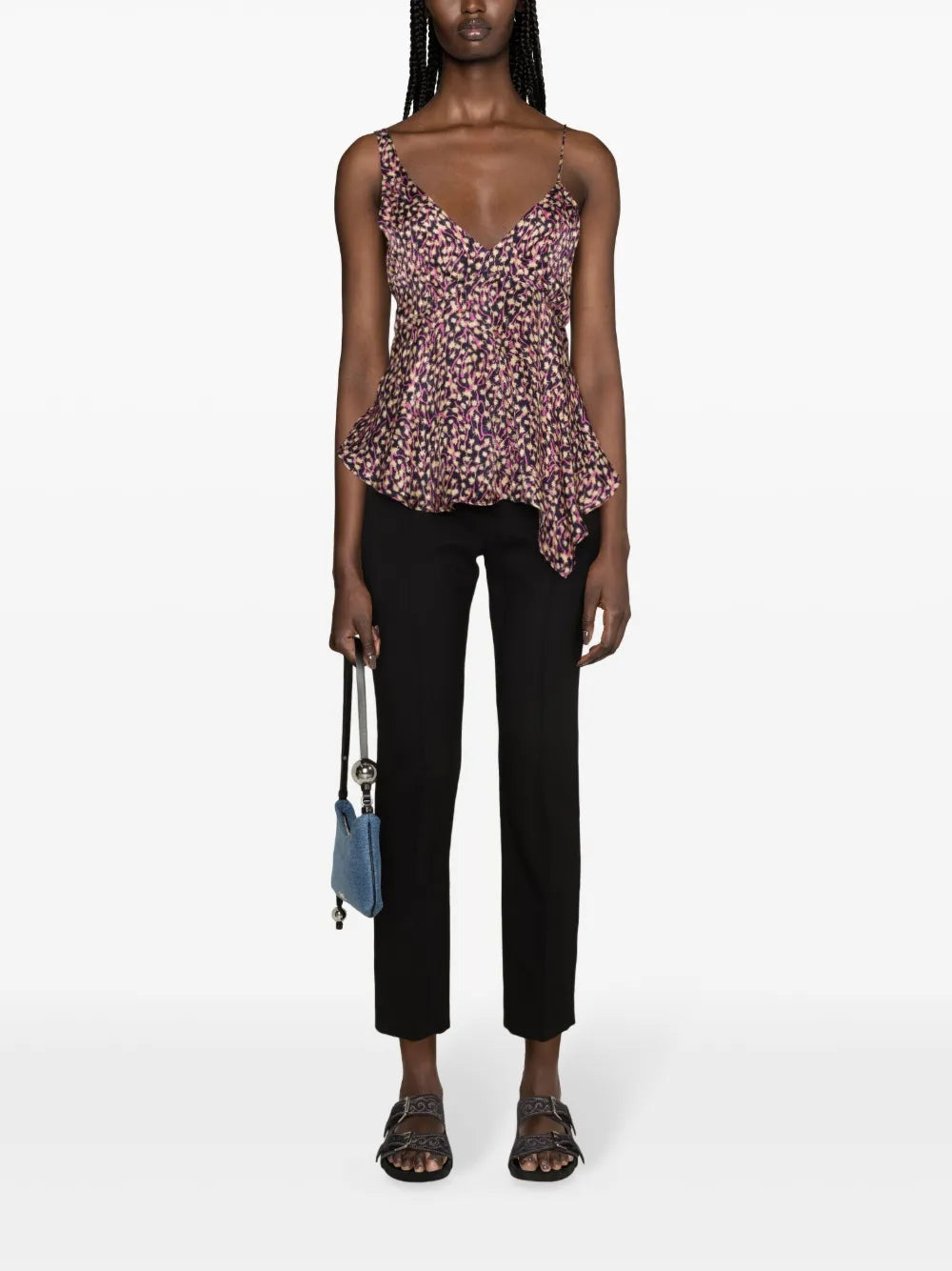 Uliene Asymmetric Georgette Top