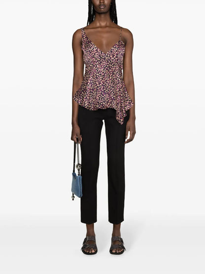 Uliene Asymmetric Georgette Top