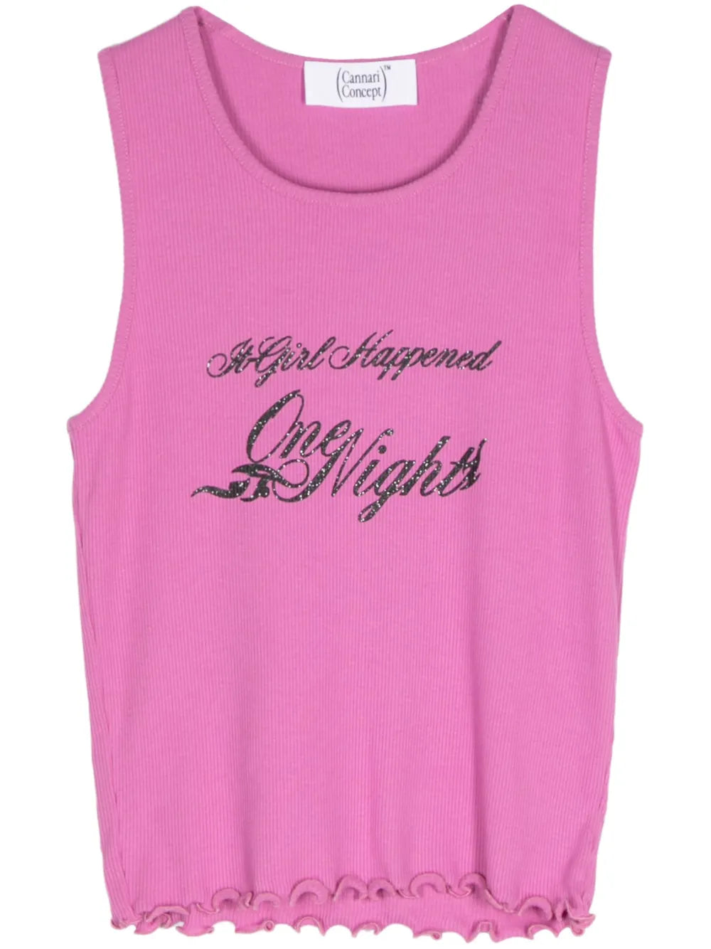 Text-Print Organic Cotton Tank Top