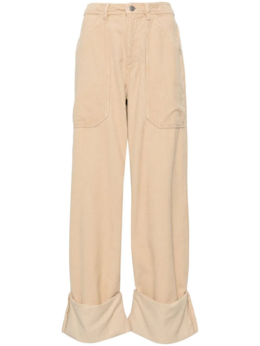Big-Pocket Corduroy Trousers