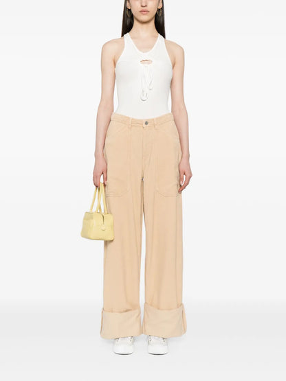 Big-Pocket Corduroy Trousers