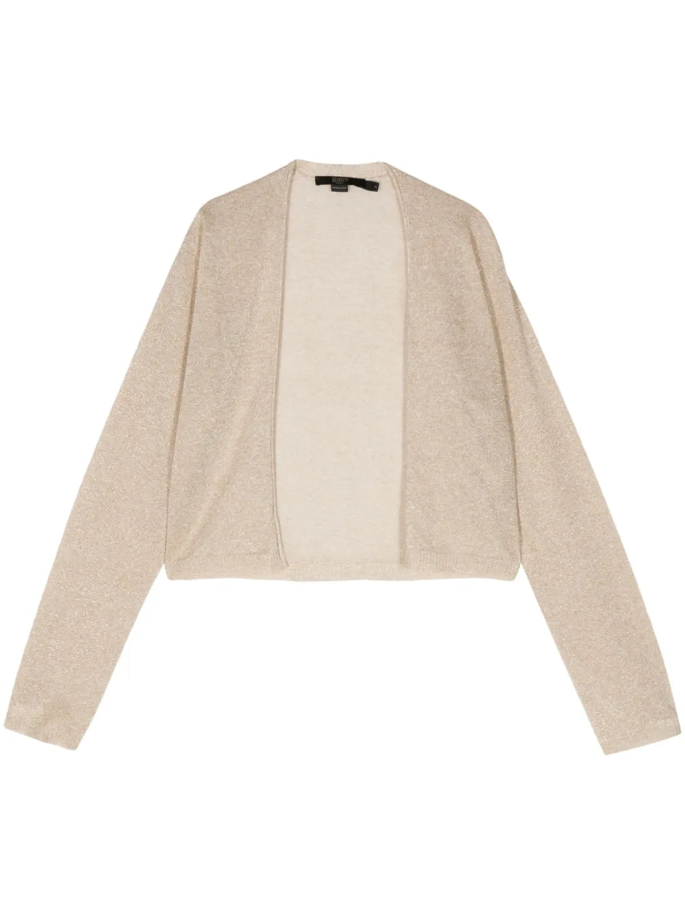 Lurex-Detail Cropped Cardigan