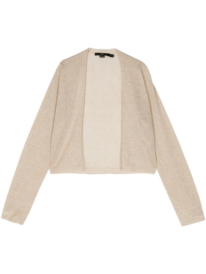 Lurex-Detail Cropped Cardigan