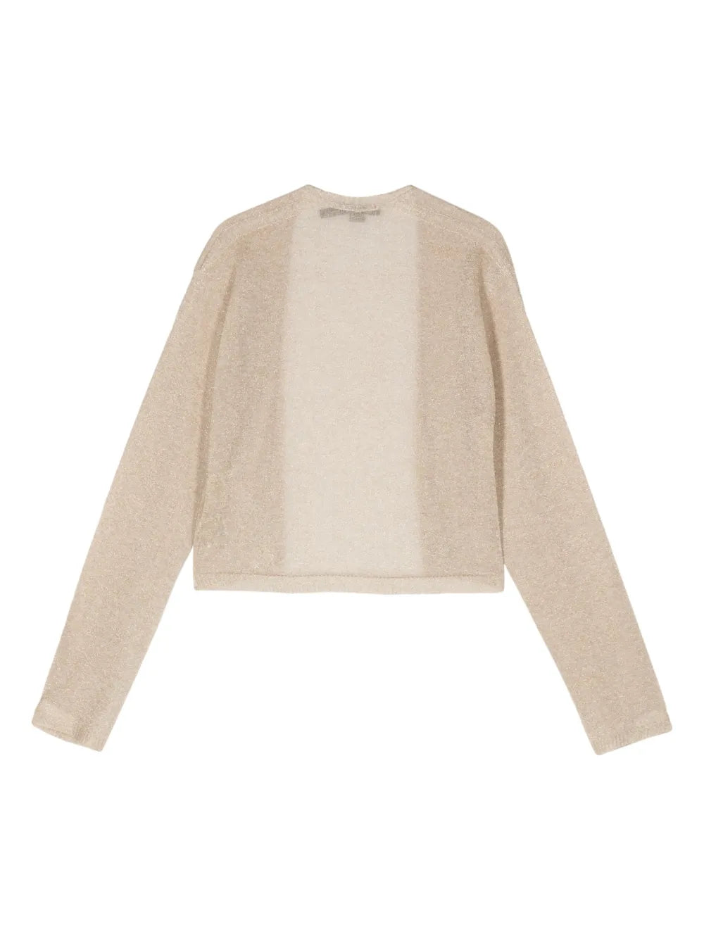 Lurex-Detail Cropped Cardigan