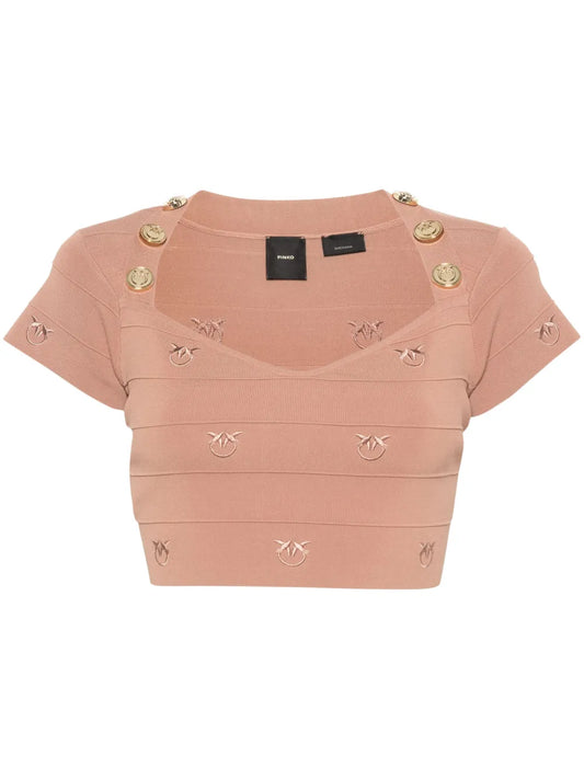 Love Birds-Embroidered Top