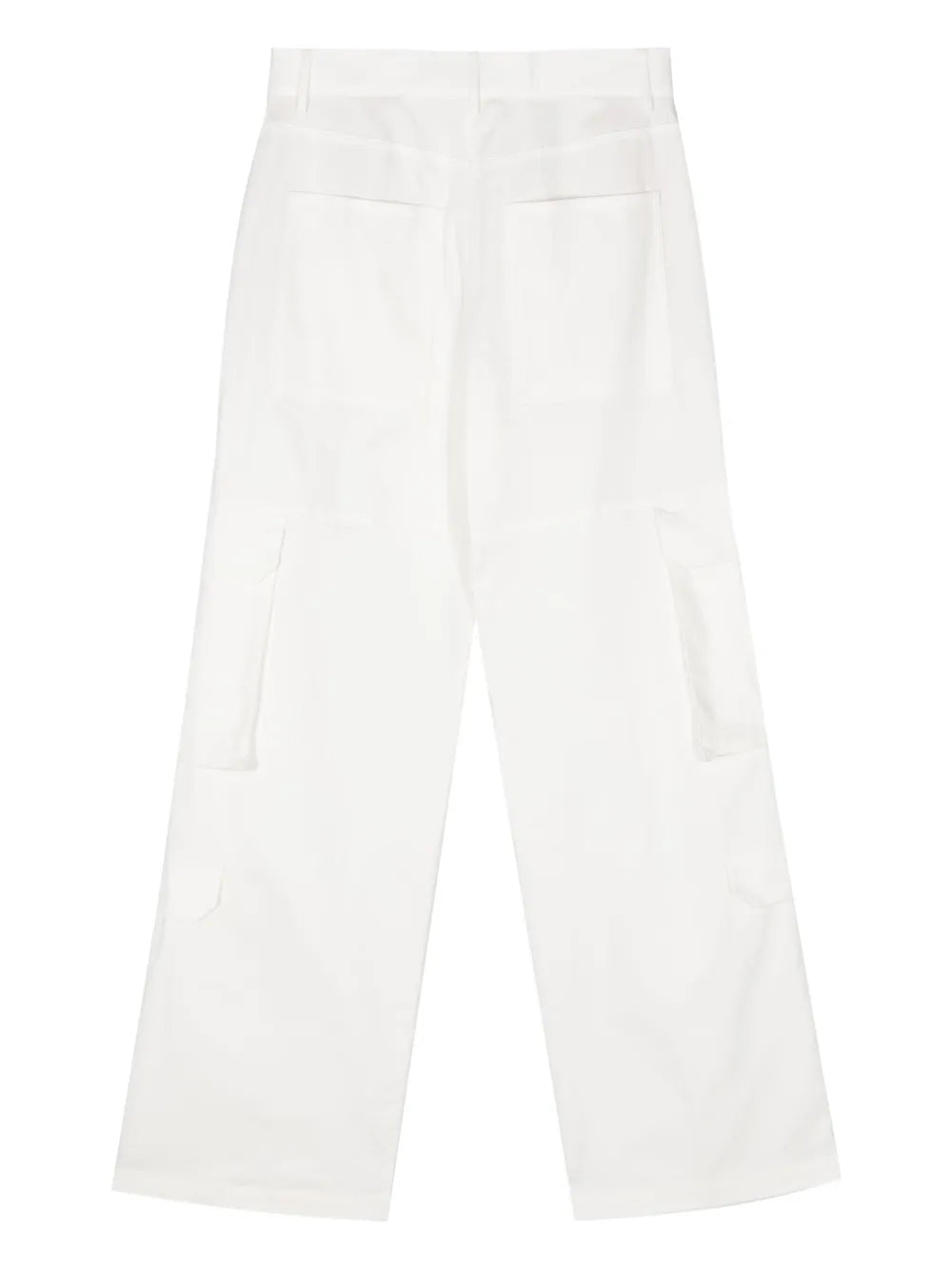 High-Waist Cargo Trousers