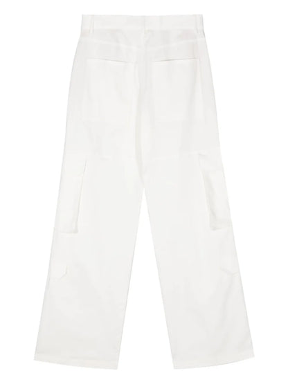 High-Waist Cargo Trousers