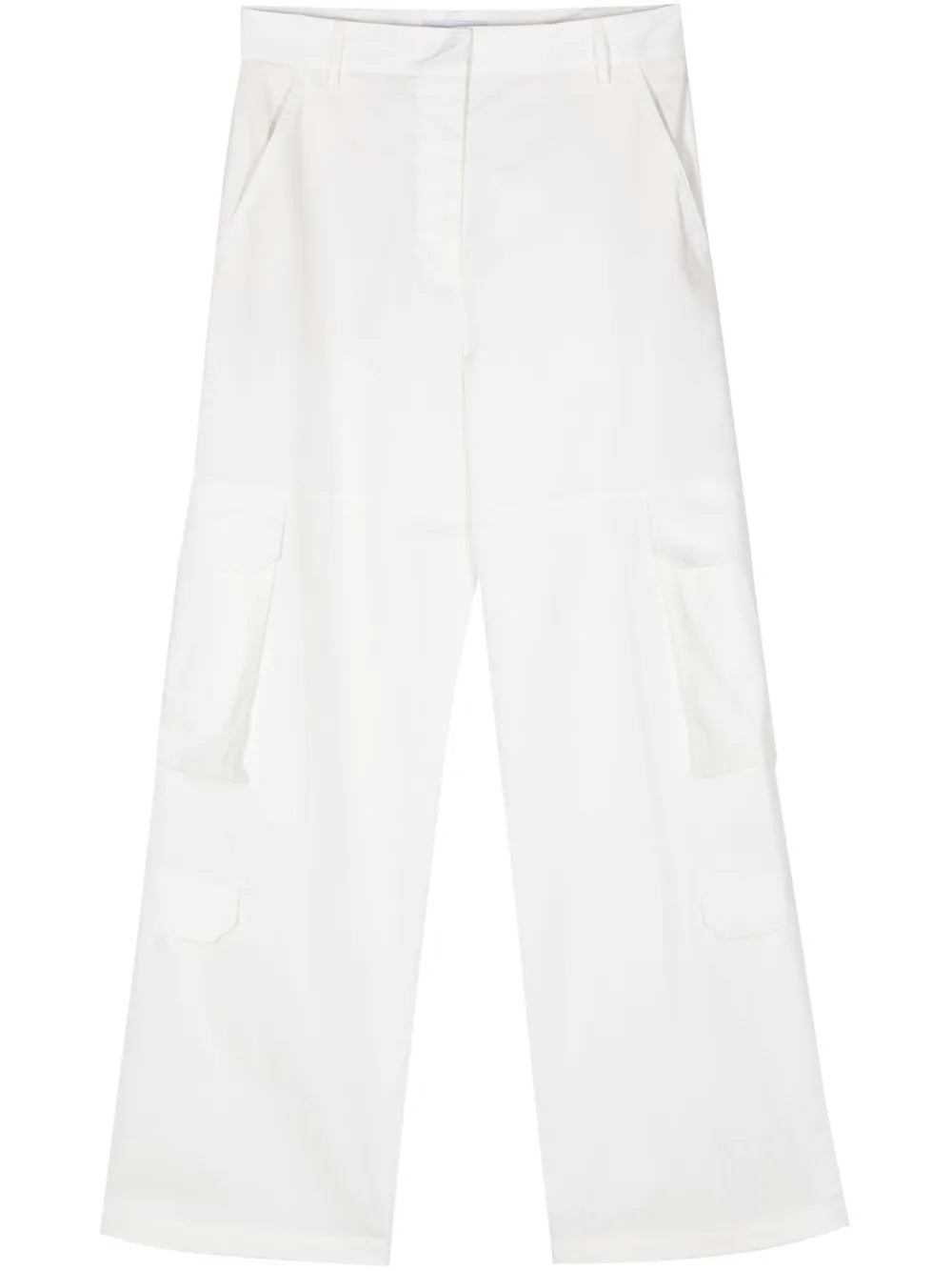 High-Waist Cargo Trousers