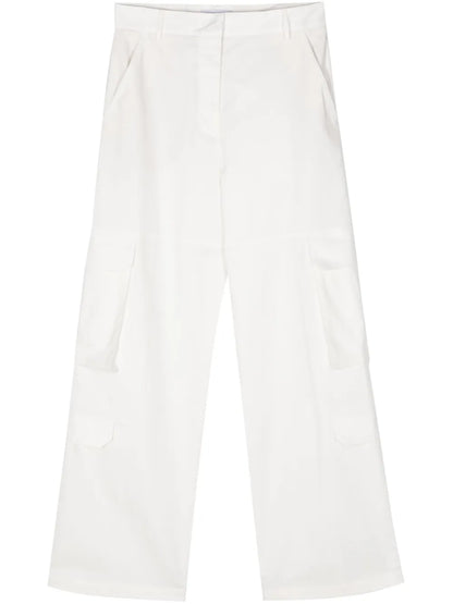 High-Waist Cargo Trousers