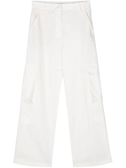 High-Waist Cargo Trousers