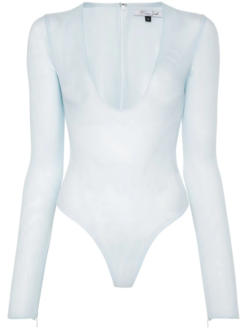 Scoop-Neck Mesh Bodysuit