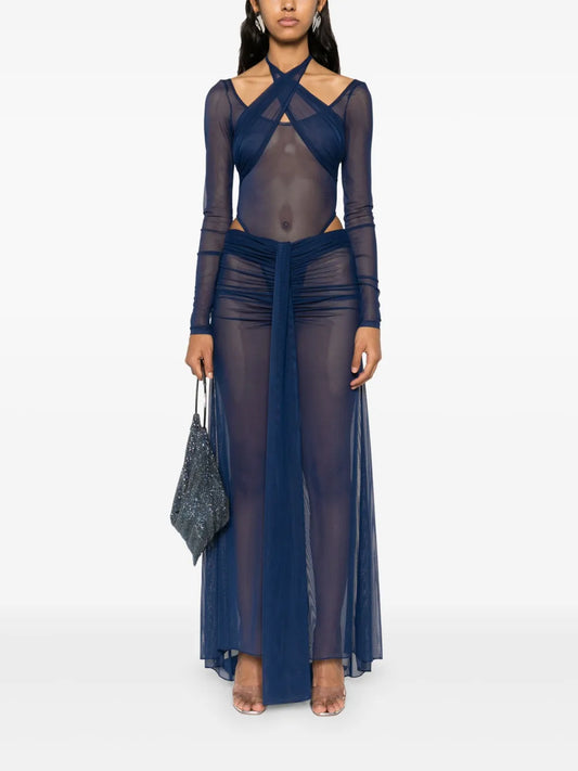 Mesh-Design Bodysuit