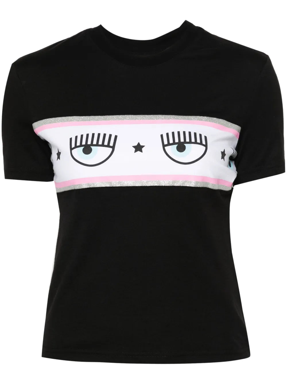 Eyelike-Motif Cotton T-Shirt