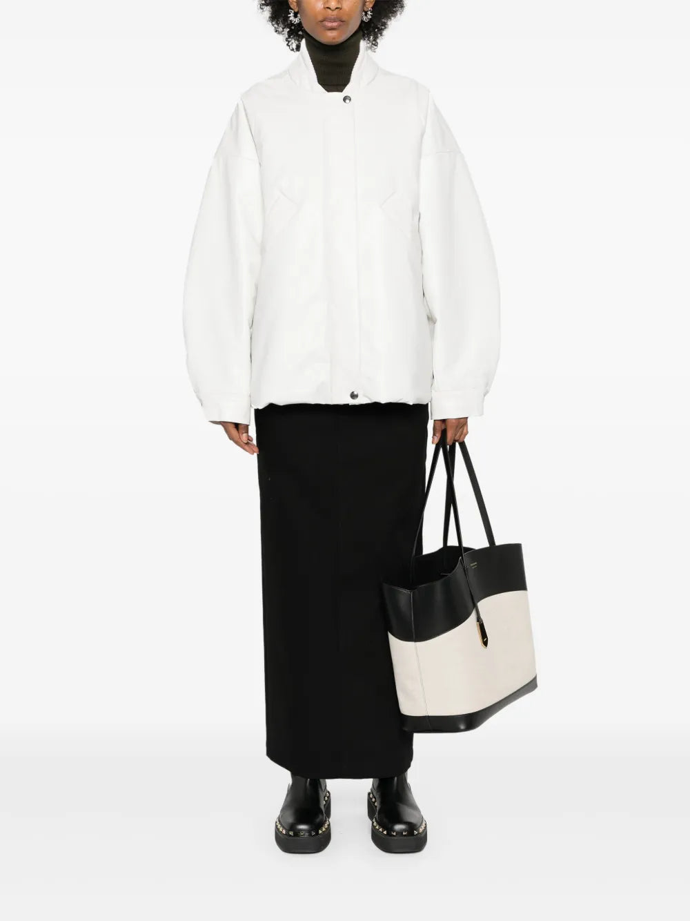 Coated Padded Bomber Jacket