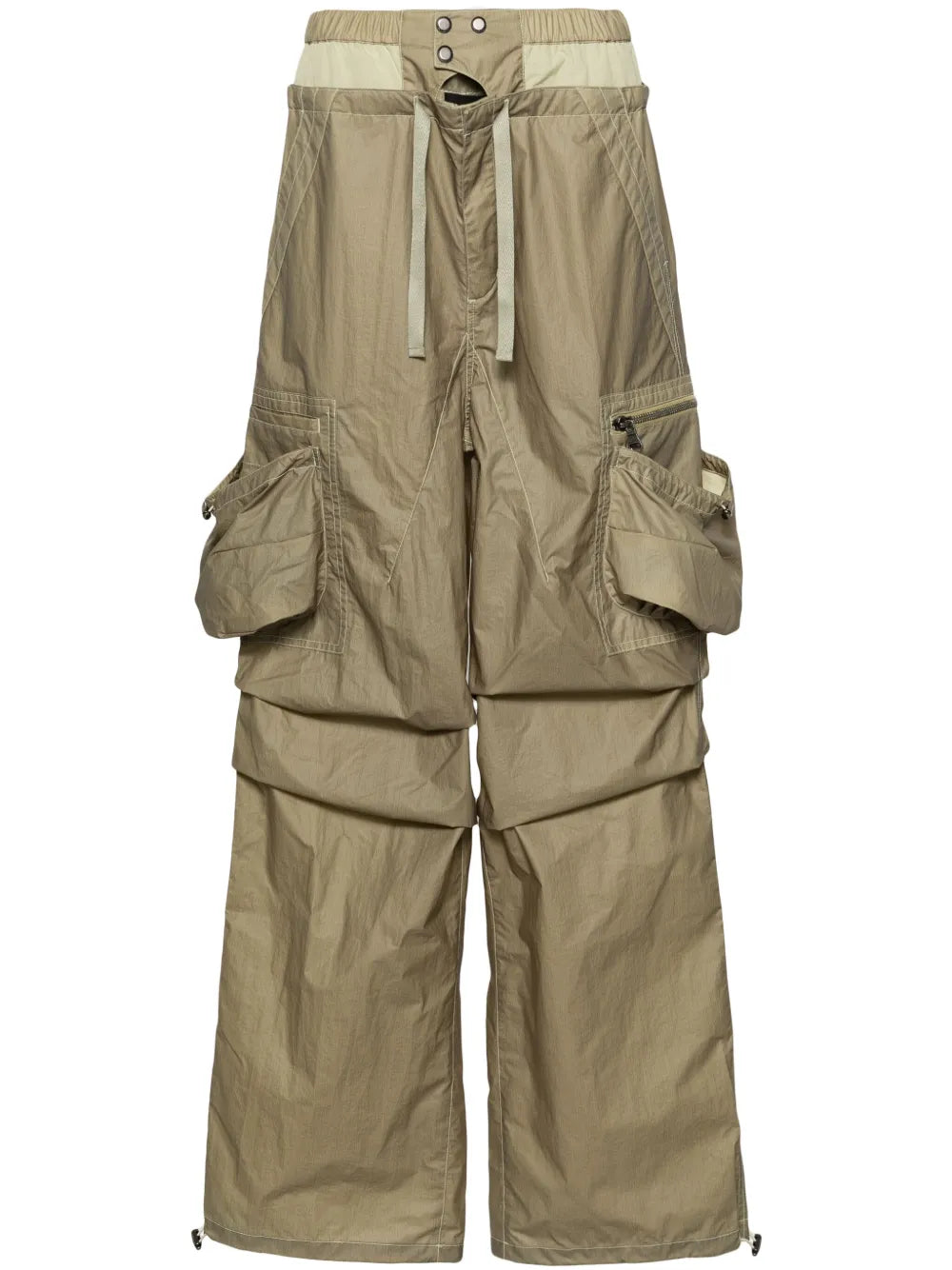 Double-Waist Cargo Trousers