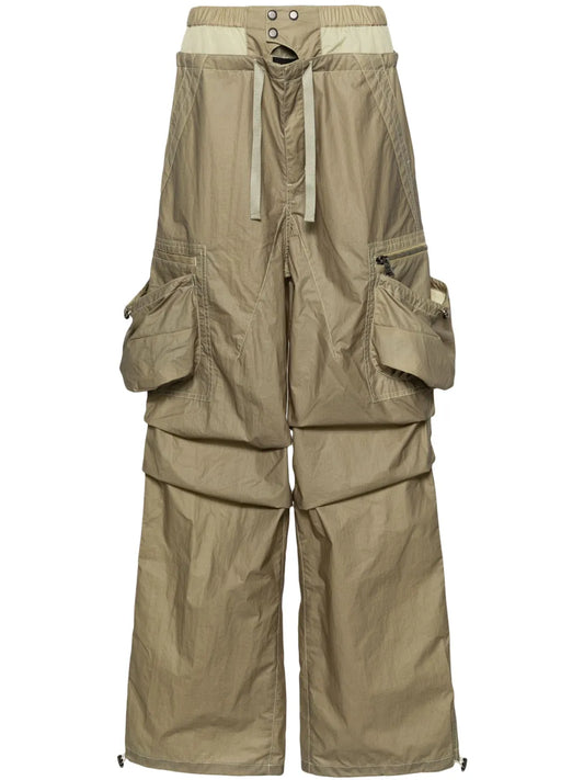 Double-Waist Cargo Trousers