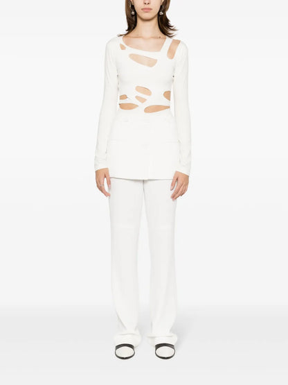 Cut-Out Long-Sleeve T-Shirt