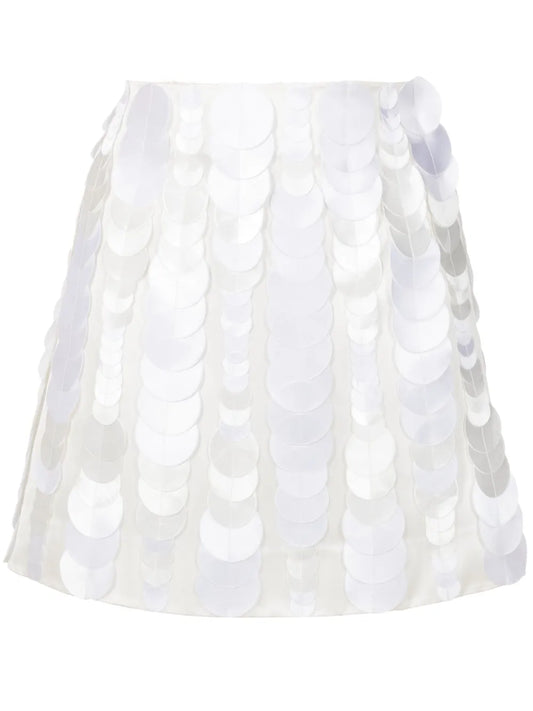 Circle-Appliqué Miniskirt