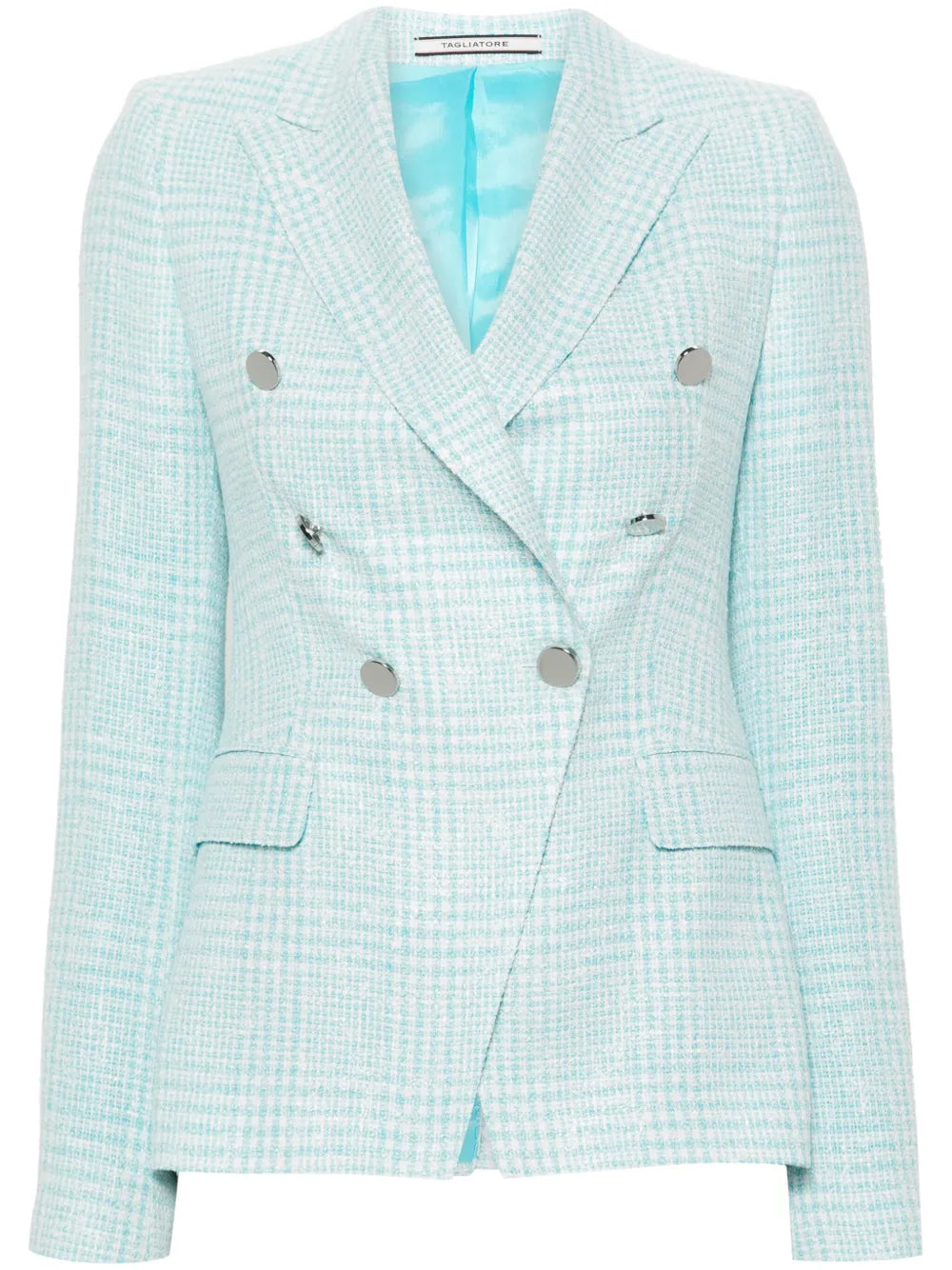 Tartan Single-Breasted Blazer