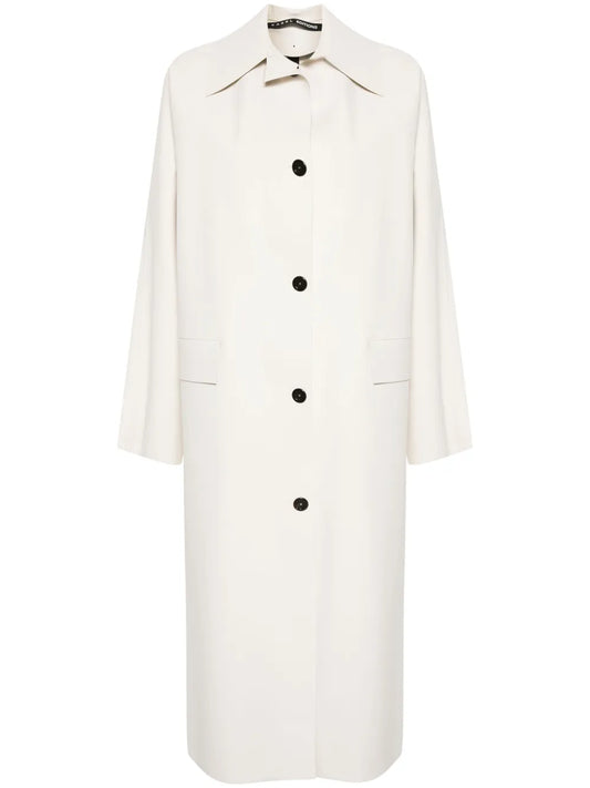 Single-Breasted Long Coat