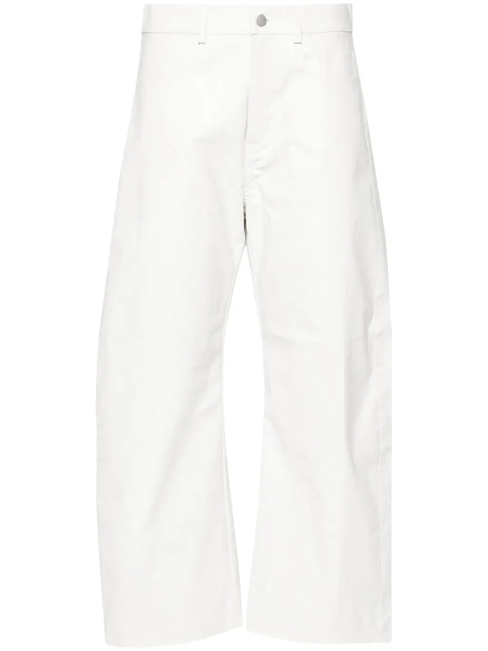 Textured Straight Trousers
