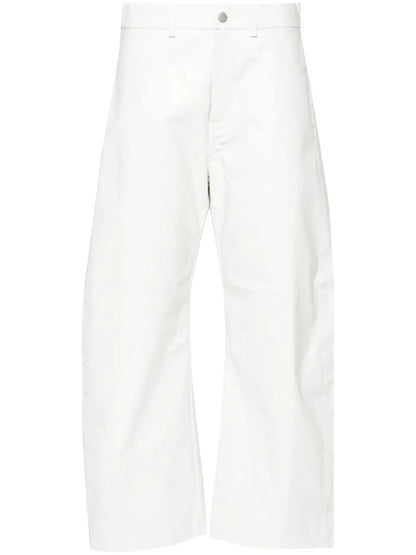 Textured Straight Trousers
